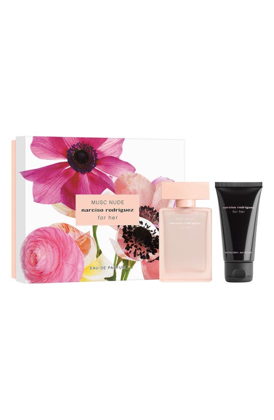 Narciso Rodriguez For Her Musc Nude Eau De Parfum Gift Set $133 Value In White