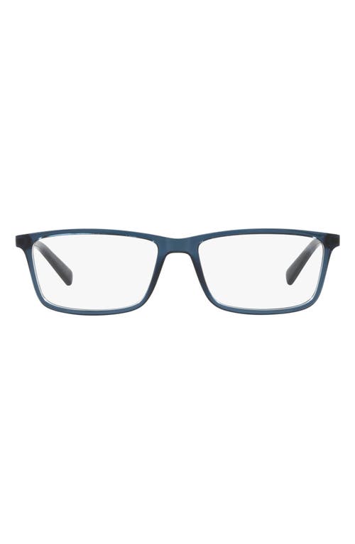EAN 8053672866612 product image for AX Armani Exchange 55mm Rectangular Optical Glasses in Transparent Blue at Nords | upcitemdb.com