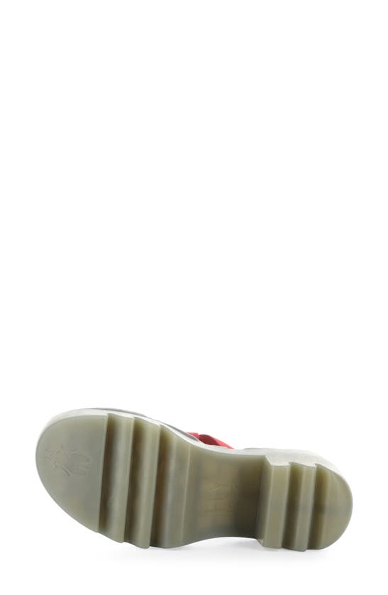 Shop Fly London Taji Platform Slingback Sandal In Lipstick Red Cup