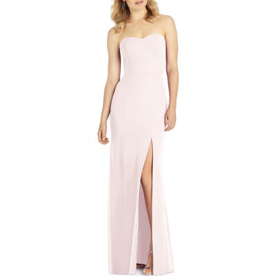 After Six Strapless Chiffon Trumpet Gown, Pink