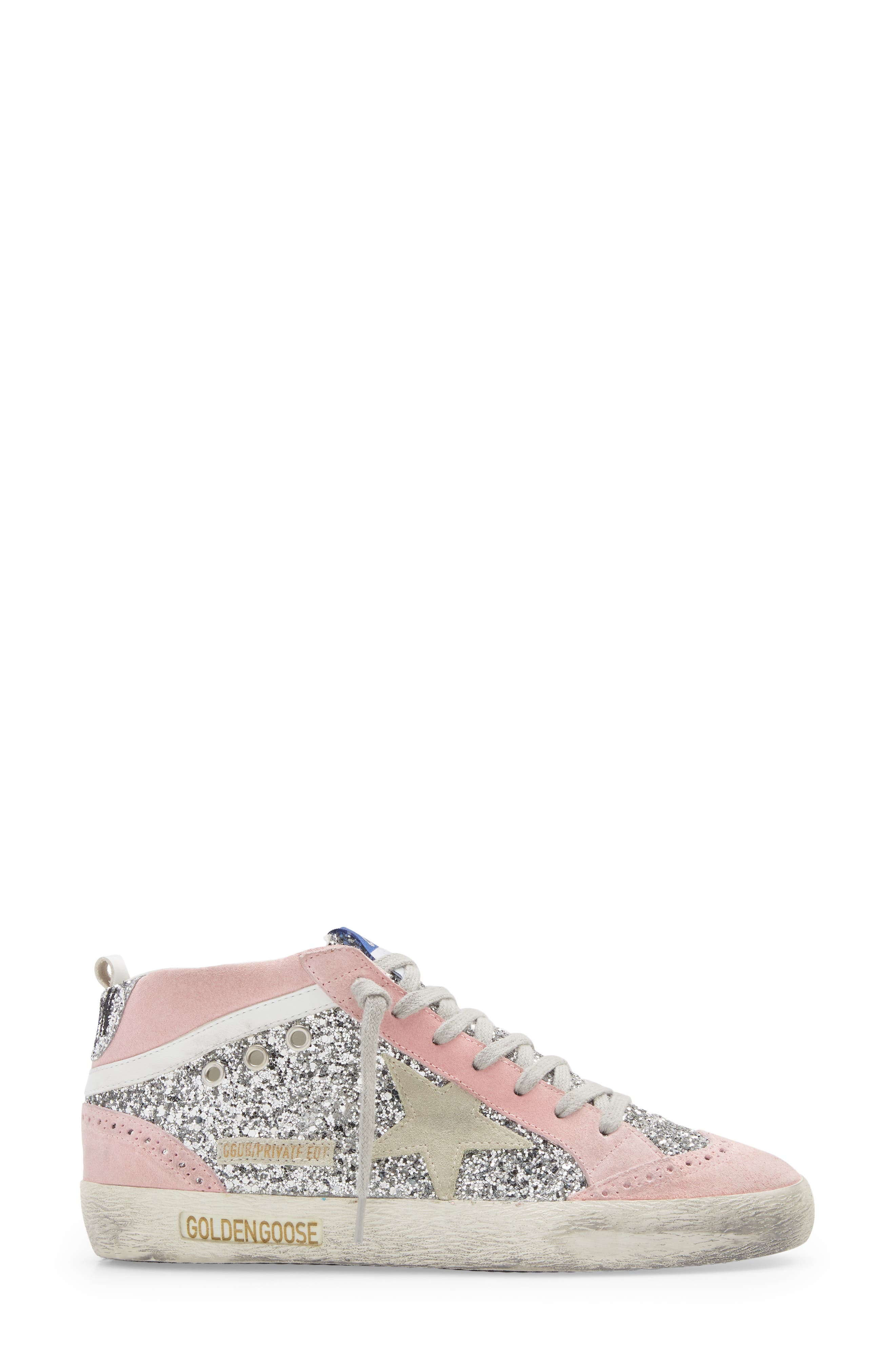 golden goose glitter pink