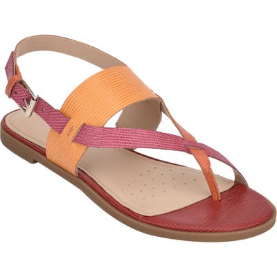 Evolve Avah Toe Loop Sandal- Orange