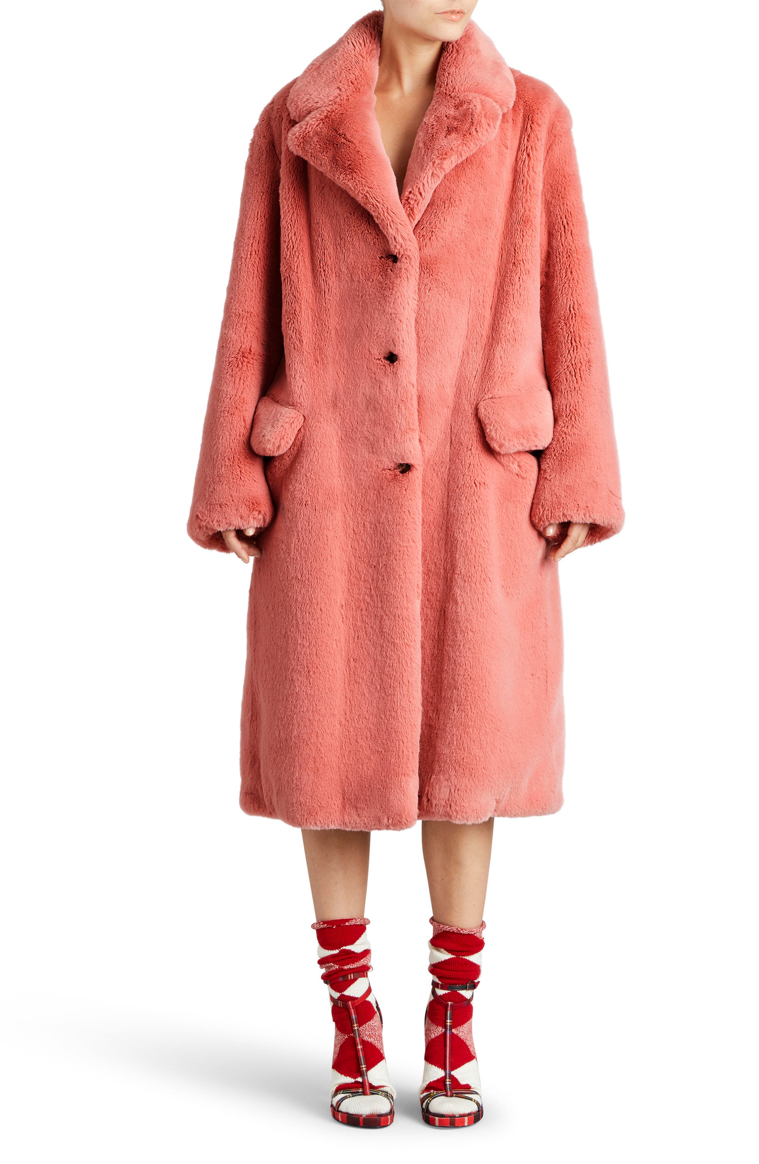Burberry Faux Fur Coat | Nordstrom