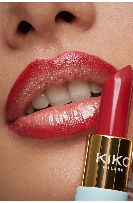 Shop Kiko Milano X Bridgerton Ballroom Beauty Satin Shine Lipstick In The Dukes Kiss