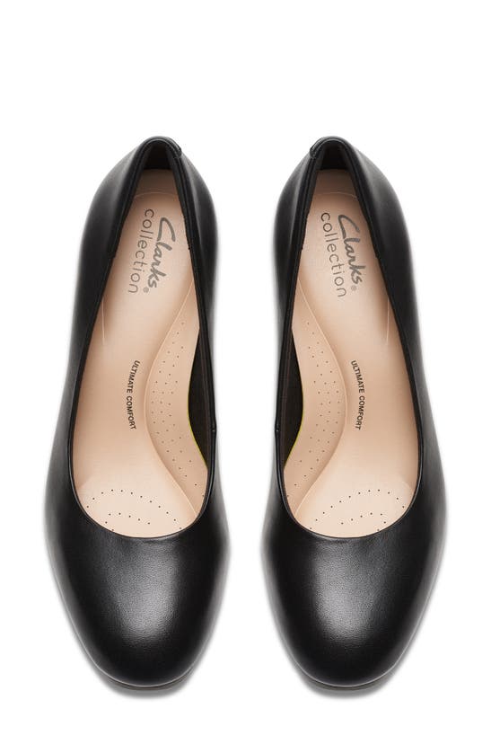 Shop Clarks Ambyr Braley Pump In Black Leather