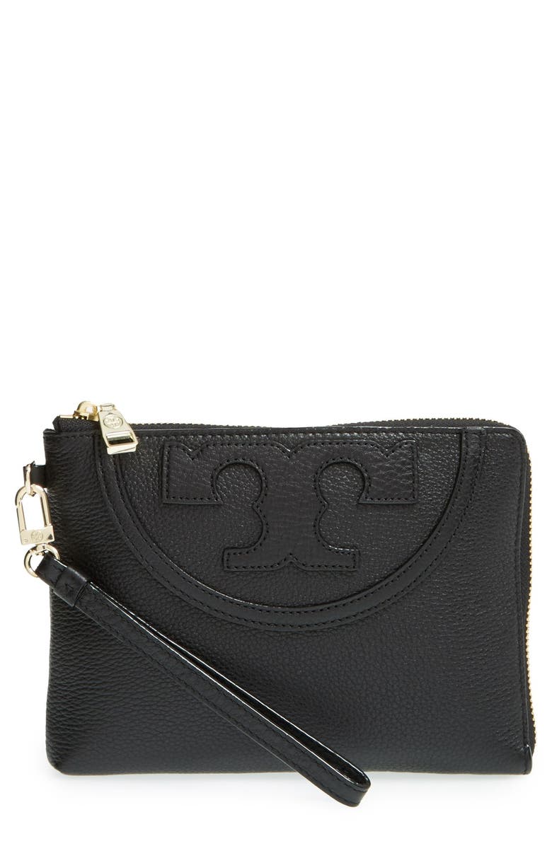 Tory Burch 'Large All-T' Leather Wristlet | Nordstrom