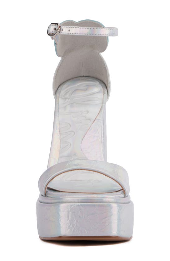 Shop Olivia Miller Amour Platform Sandal In Silver