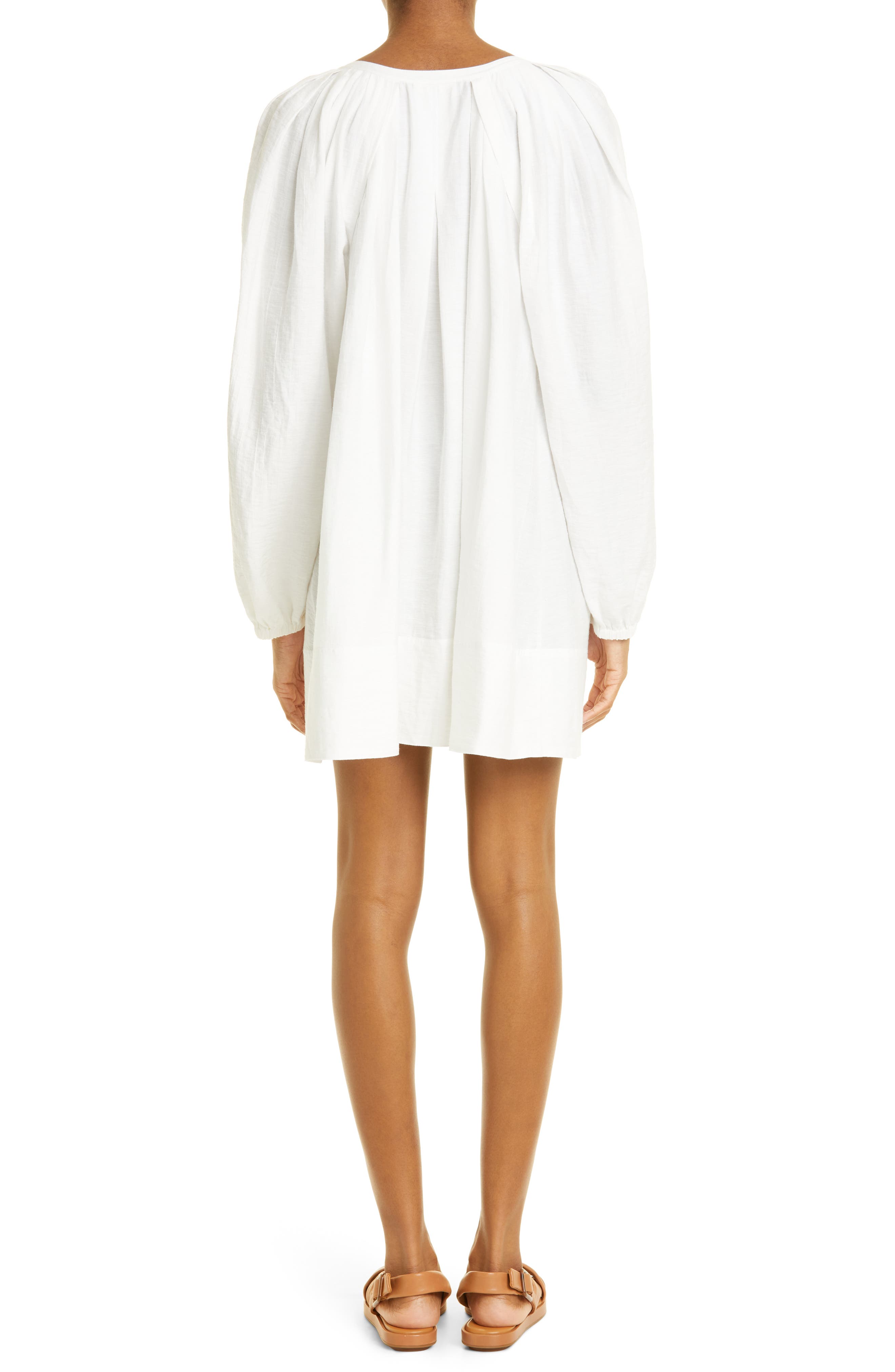 A.L.C. Nomad Long Sleeve Tunic Minidress in White