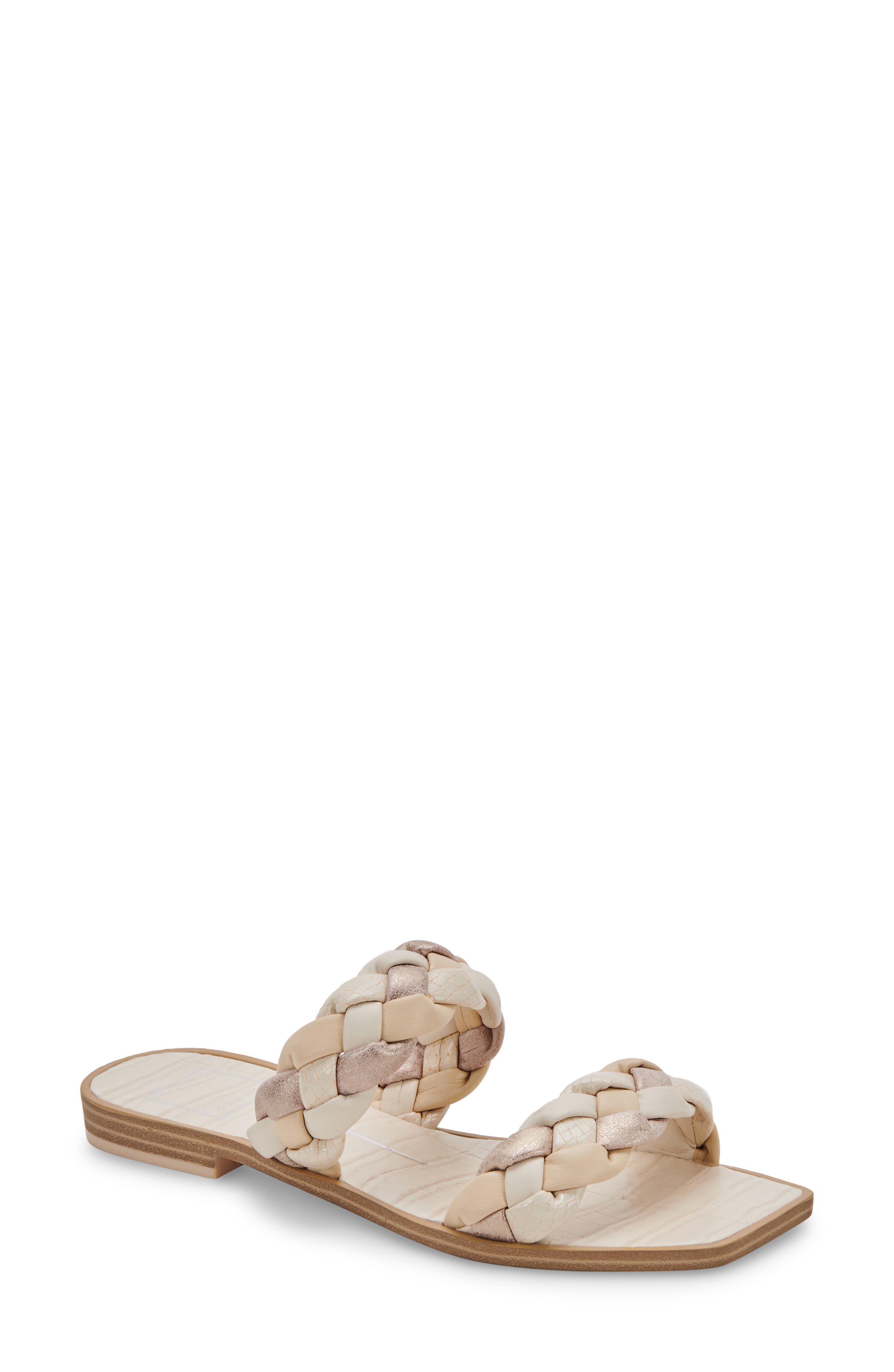 braided sandals flat