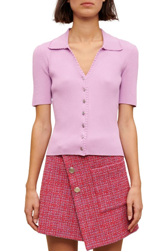 MAJE MIMOSALIA RIB CARDIGAN