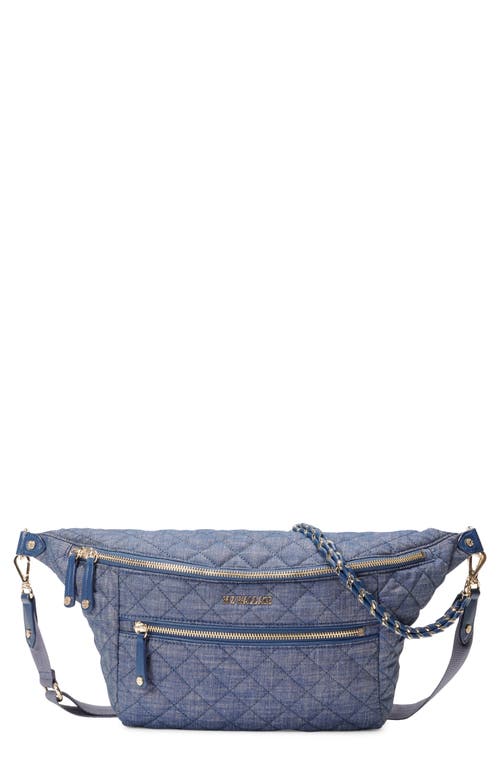 Crosby Quilted Denim Convertible Sling Bag
