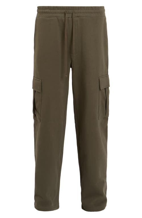 Shop Allsaints Patton Cotton Cargo Sweatpants In Neo Green