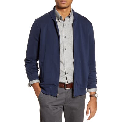 1901 Fleece Bomber Jacket, Blue