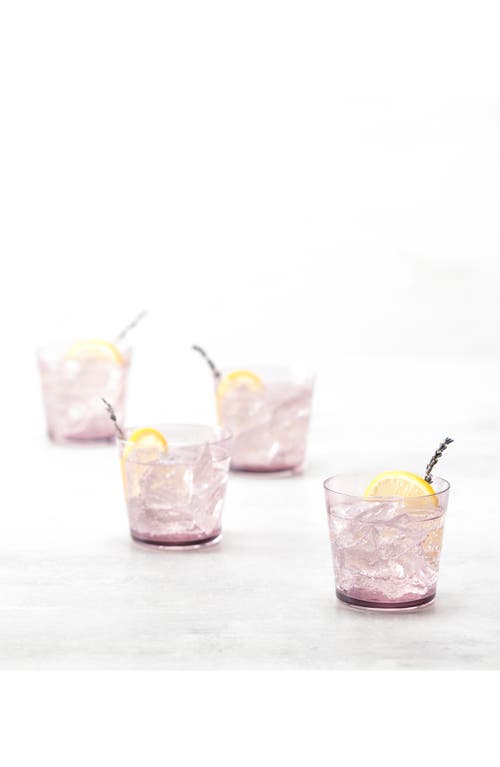 Fortessa Together Set Of 4 Tritan Crystal Double Old Fashioned Glasses In Lilac