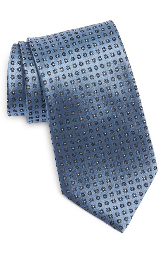 Shop Zegna Ties Cento Fili Silk Jacquard Tie In Lightblue