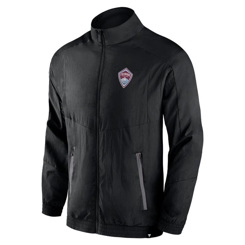 Shop Fanatics Branded Black Colorado Rapids Header Raglan Full-zip Jacket