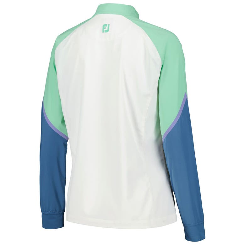 Shop Footjoy White The Players Color Block Full-zip Jacket