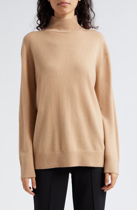 Organic Colour Fitted Cashmere Turtleneck