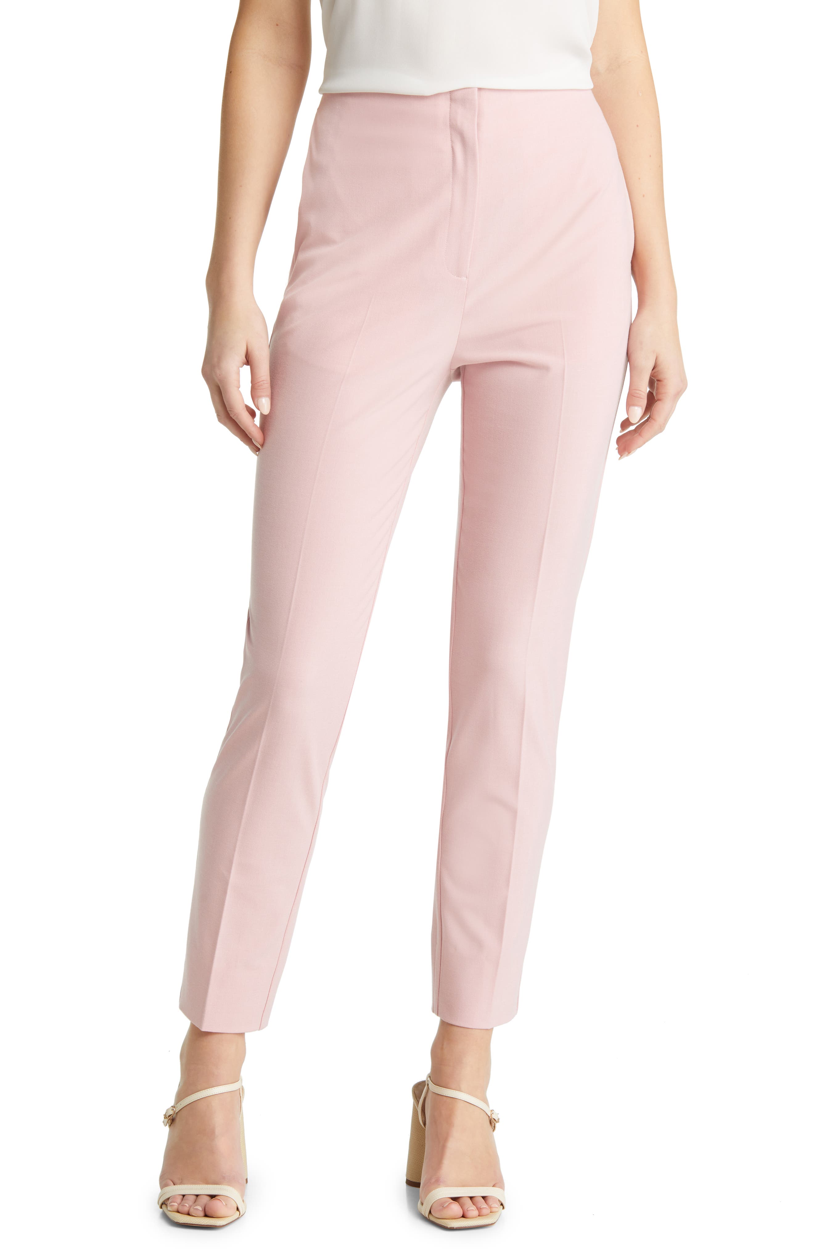 pink trousers womens