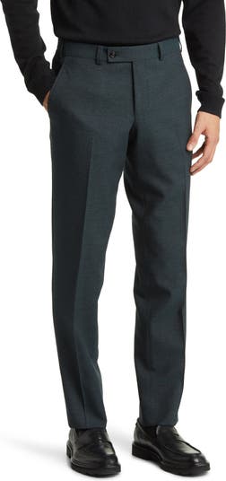 Ted Baker London Jerome Flat Front Wool Dress Pants | Nordstrom