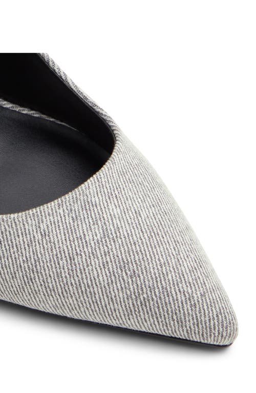 Shop Aldo Lala Pointed Toe Pump In Grey