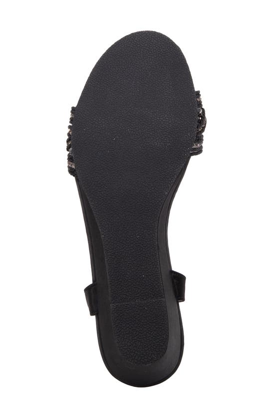 David Tate Indigo Wedge Sandal In Black