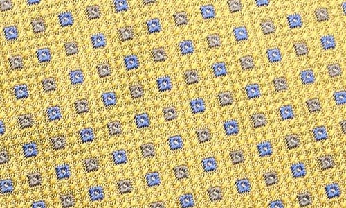 Shop Duchamp Micro Neat Silk Tie In Yellow