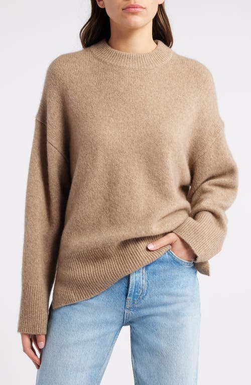 Shop Rails Miranda Crewneck Cashmere & Silk Sweater In Oatmeal