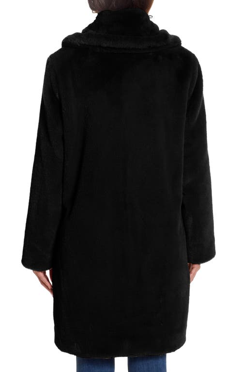 Shop Gallery Faux Fur Coat In Black