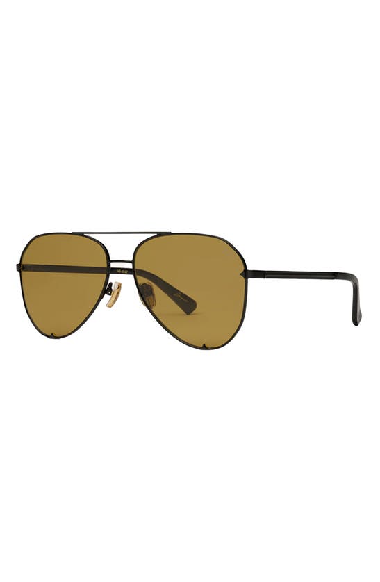 Shop Dezi Blueprint 60mm Aviator Sunglasses In Black / Olive Smoke
