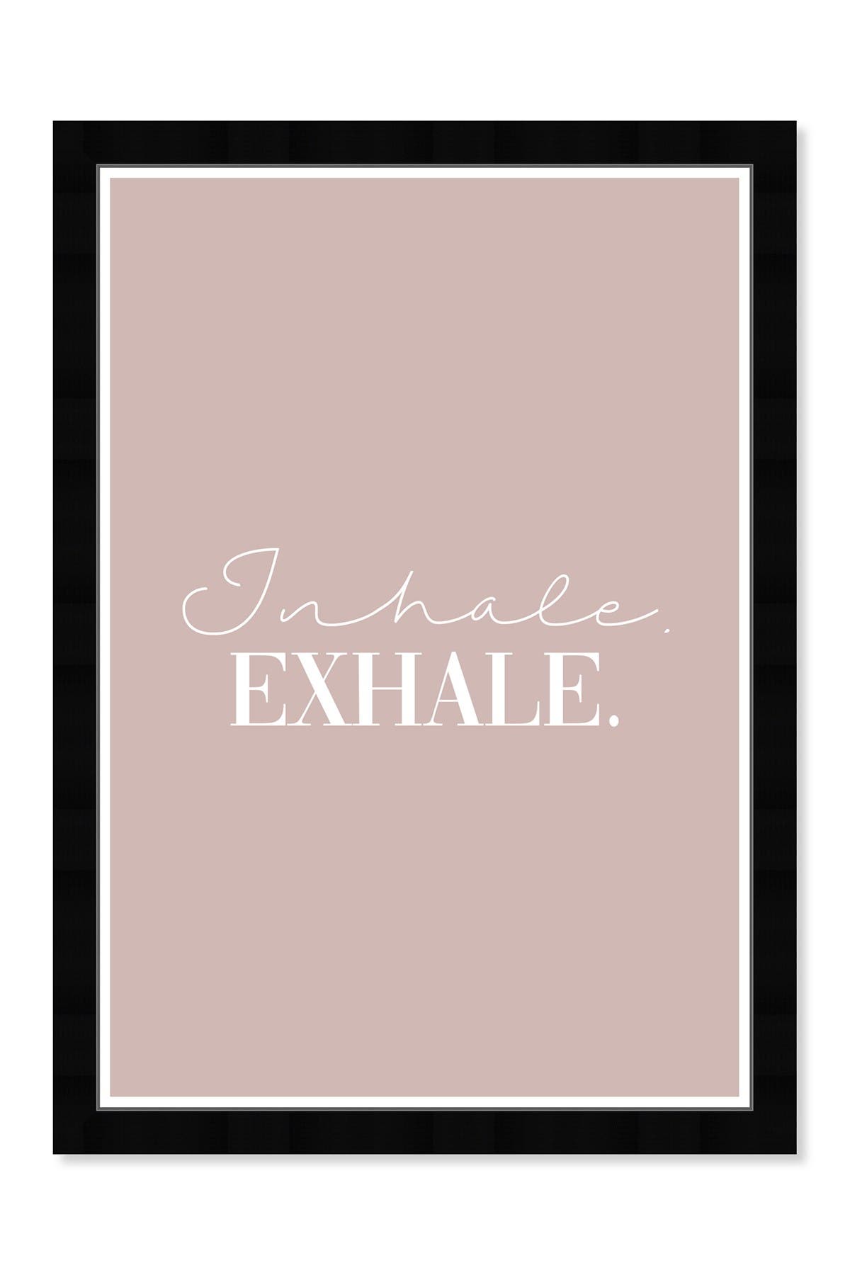 Wynwood Studio Inhale Exhale Simple Pink Typography & Quotes Wall Art