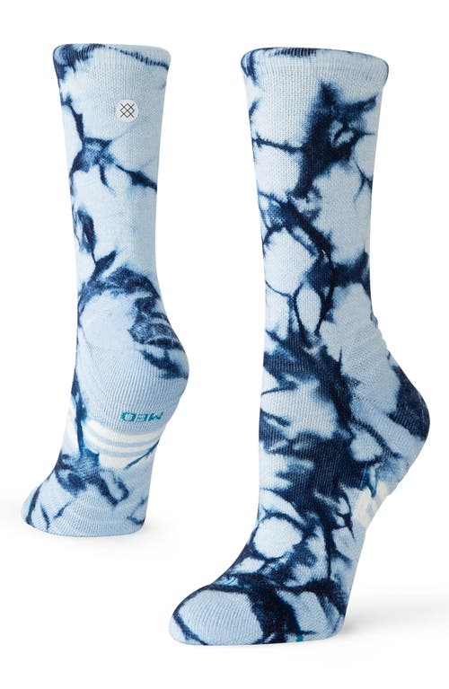 Shop Stance Tie Dye Crew Socks In Iceblue