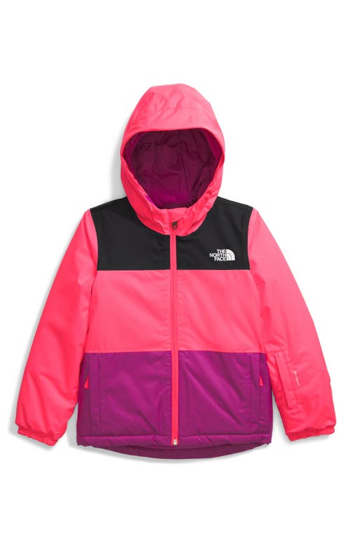 Shop The North Face Kids' Freedom Insulated Waterproof Hooded Jacket In Radiant Poppy