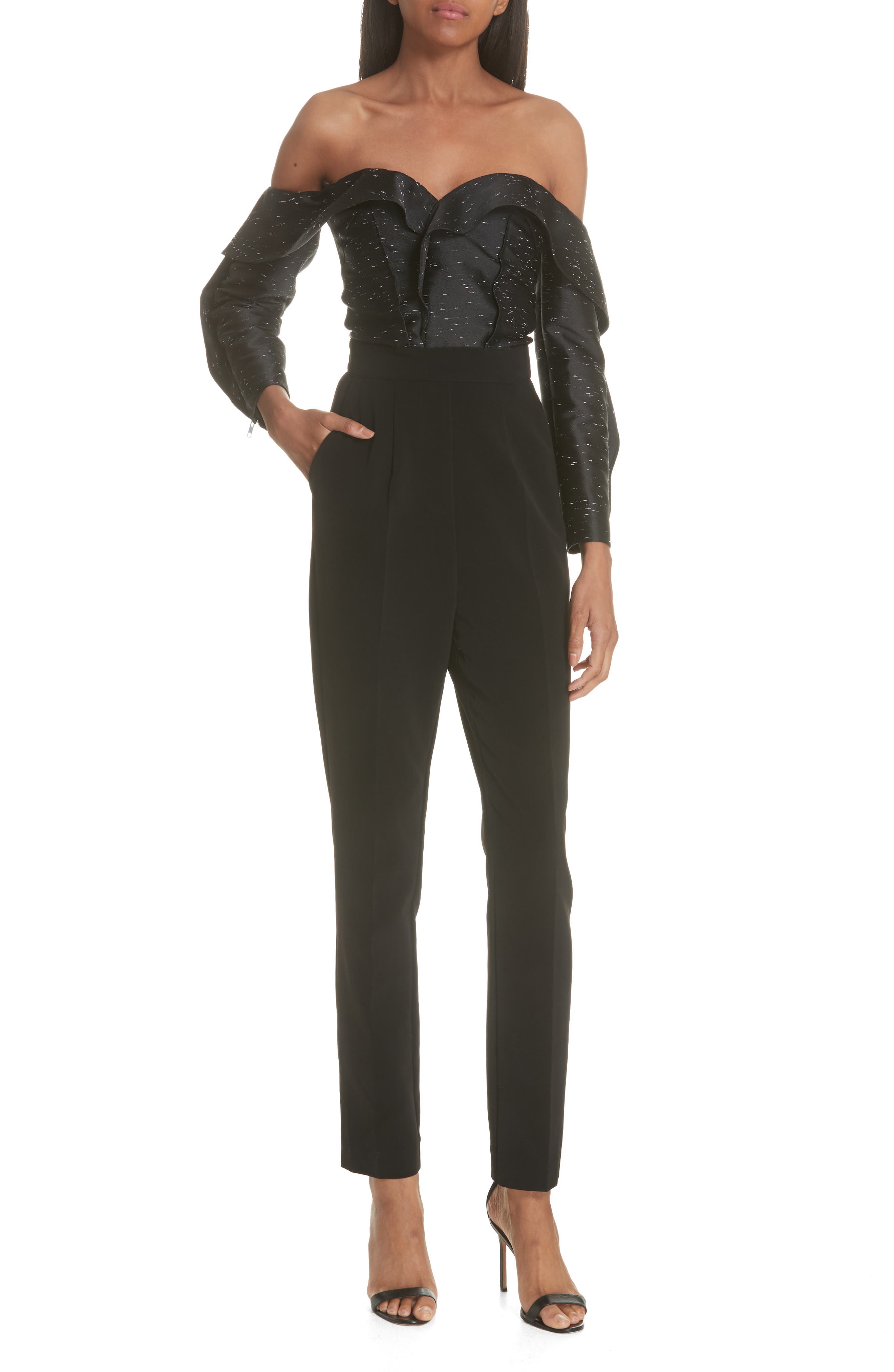 self portrait midnight jumpsuit