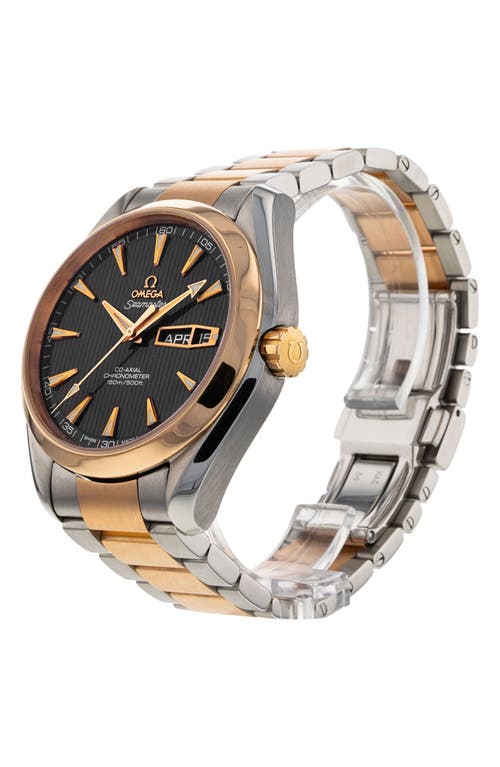 Shop Watchfinder & Co. Omega  Aqua Terra 150m Gents Bracelet Watch, 43mm In Grey/gold/silver