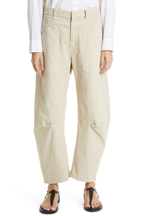 NILI LOTAN Tomboy cotton-blend twill straight-leg pants