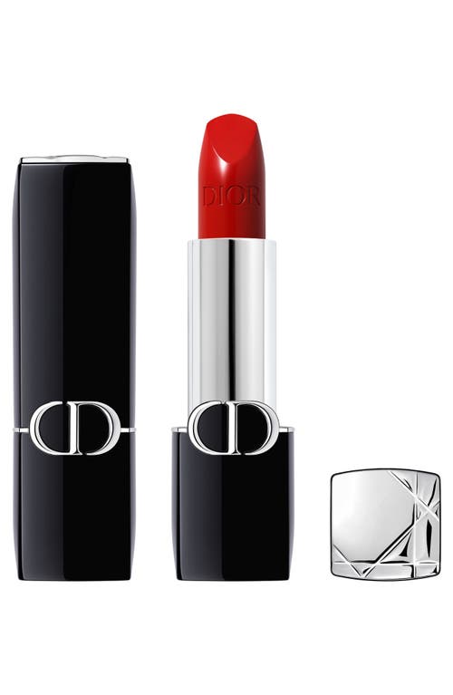 Rouge Dior Refillable Lipstick in 999/satin at Nordstrom