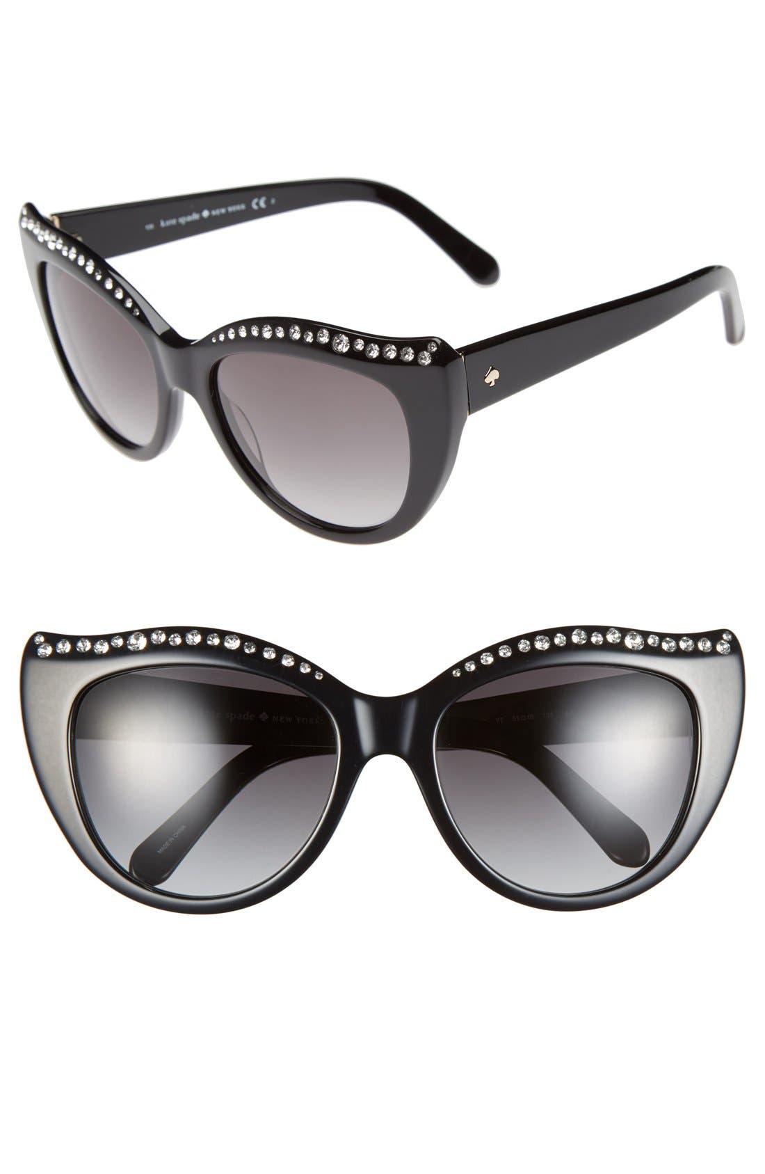kate spade new york 'lesia' 55mm chunky cat eye sunglasses Nordstrom