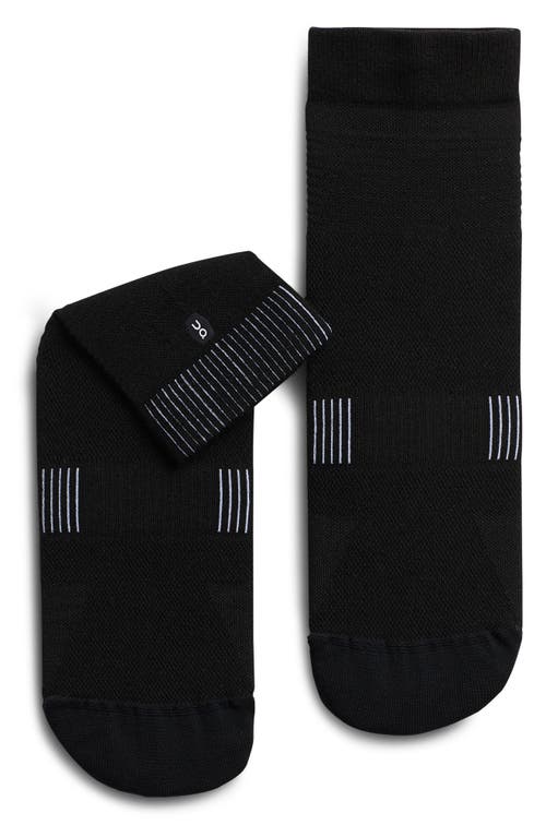 On Ultralight Crew Socks In Black