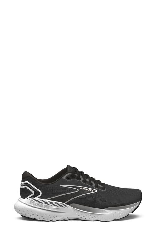 Shop Brooks Glycerin Gts 21 Running Shoe In Black/grey/white