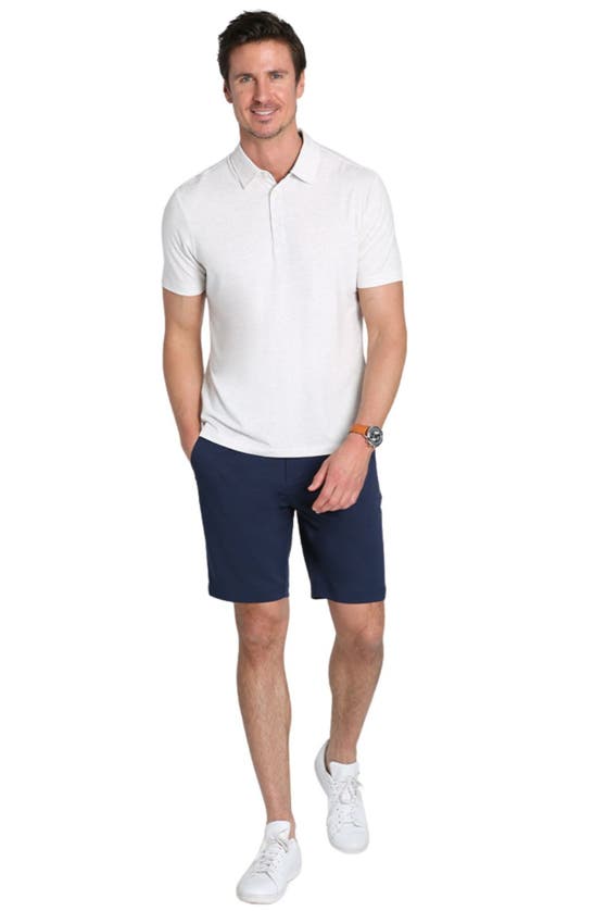 Jachs Stretch Polo In Ivory