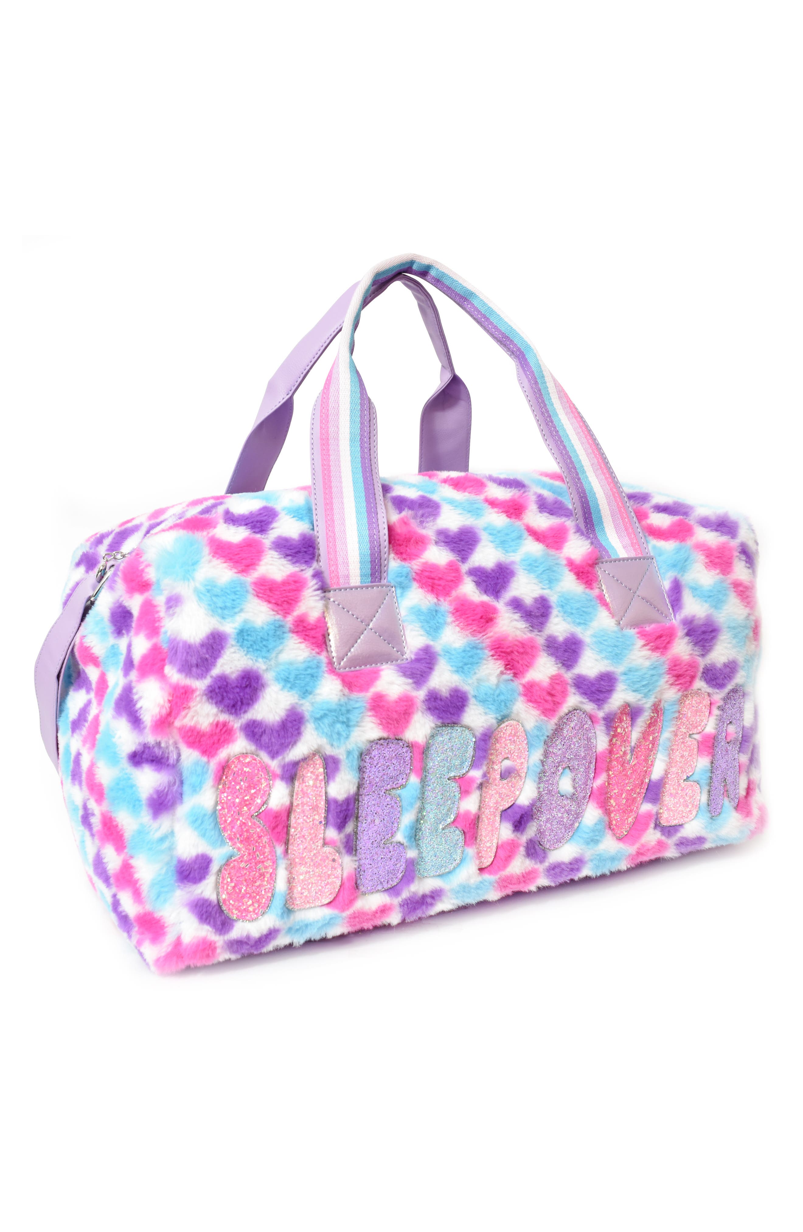 OMG Accessories Kids' Sleepover Faux Fur Duffle Bag Nordstrom