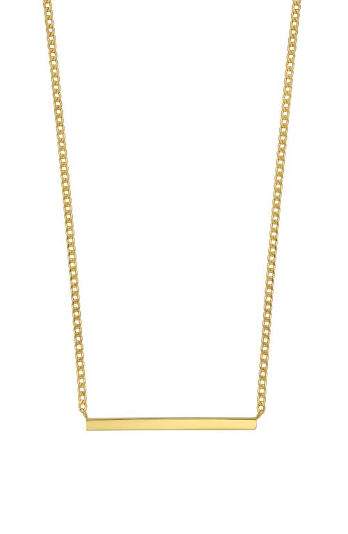 Shop Bony Levy 14k Gold Bar Pendant Necklace In 14k Yellow Gold