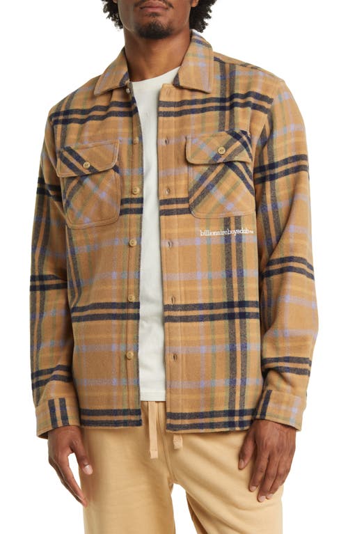 Billionaire Boys Club Stardust Flannel Wool Blend Button-Up Shirt at Nordstrom,