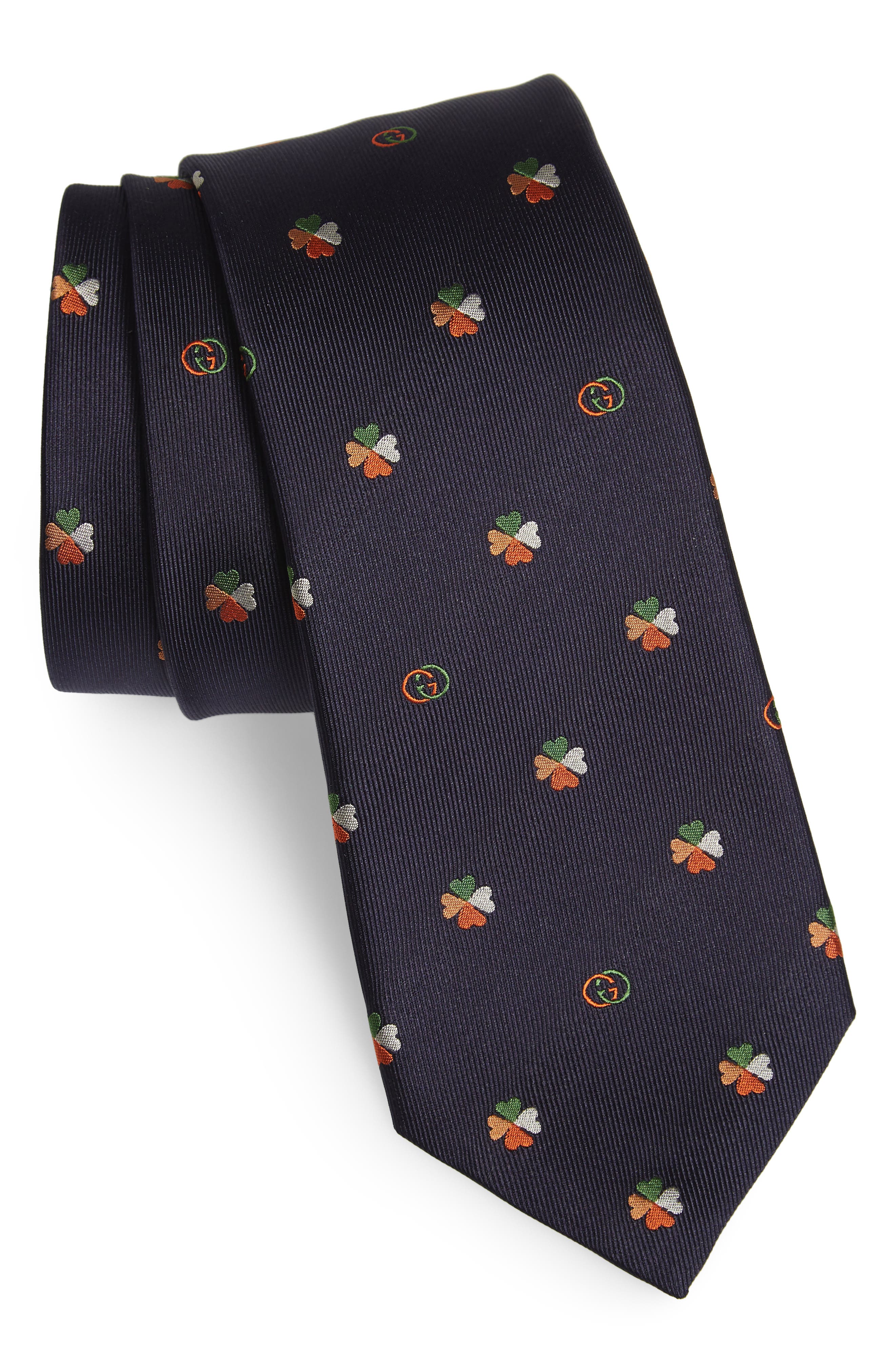 gucci shamrock tie