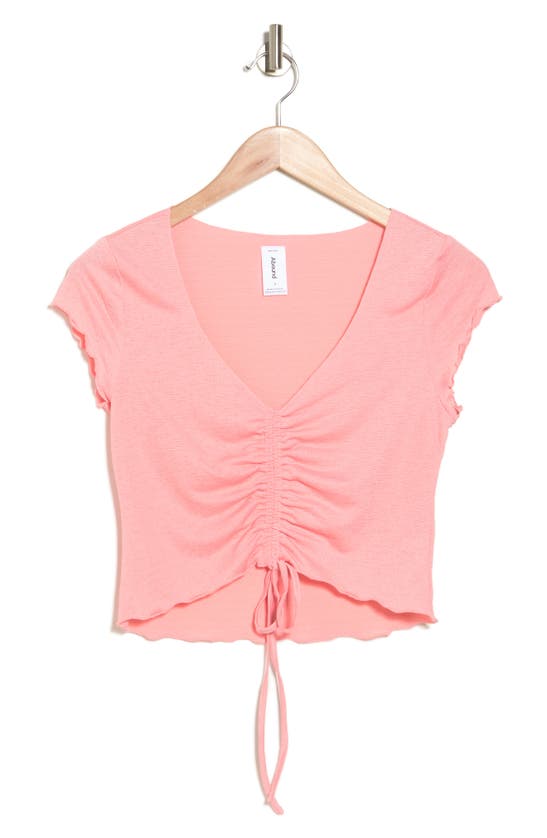 Abound Short Sleeve Cinch T-shirt In Pink Hydrangea