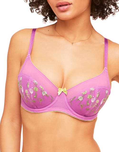 Shop Adore Me Elie Contour Demi Bra In Medium Purple