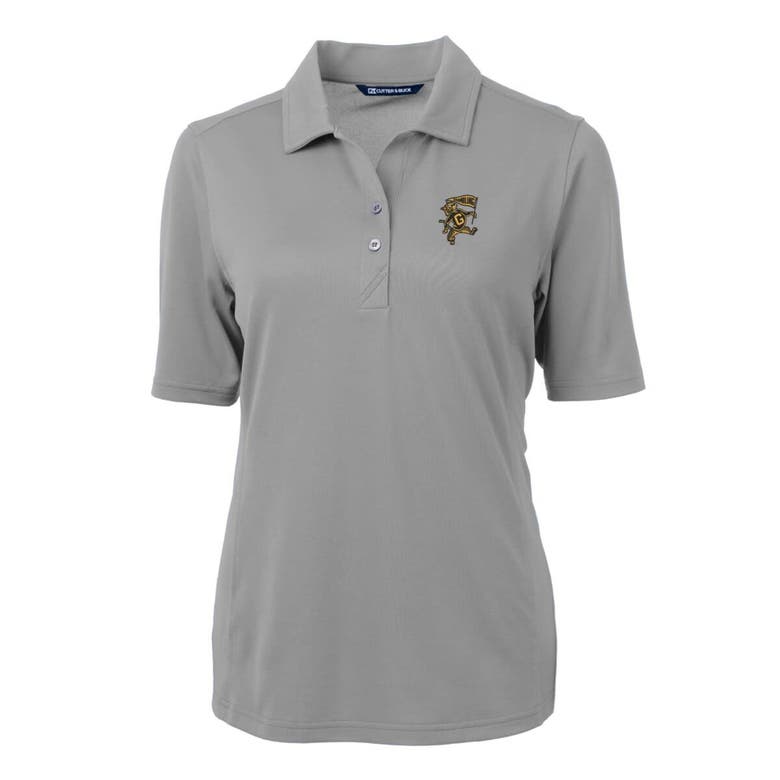 Shop Cutter & Buck Gray Grambling Tigers Team Virtue Eco Pique Recycled Polo