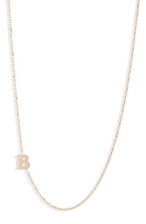 Anzie Diamond Initial Necklace in B at Nordstrom, Size 16 In