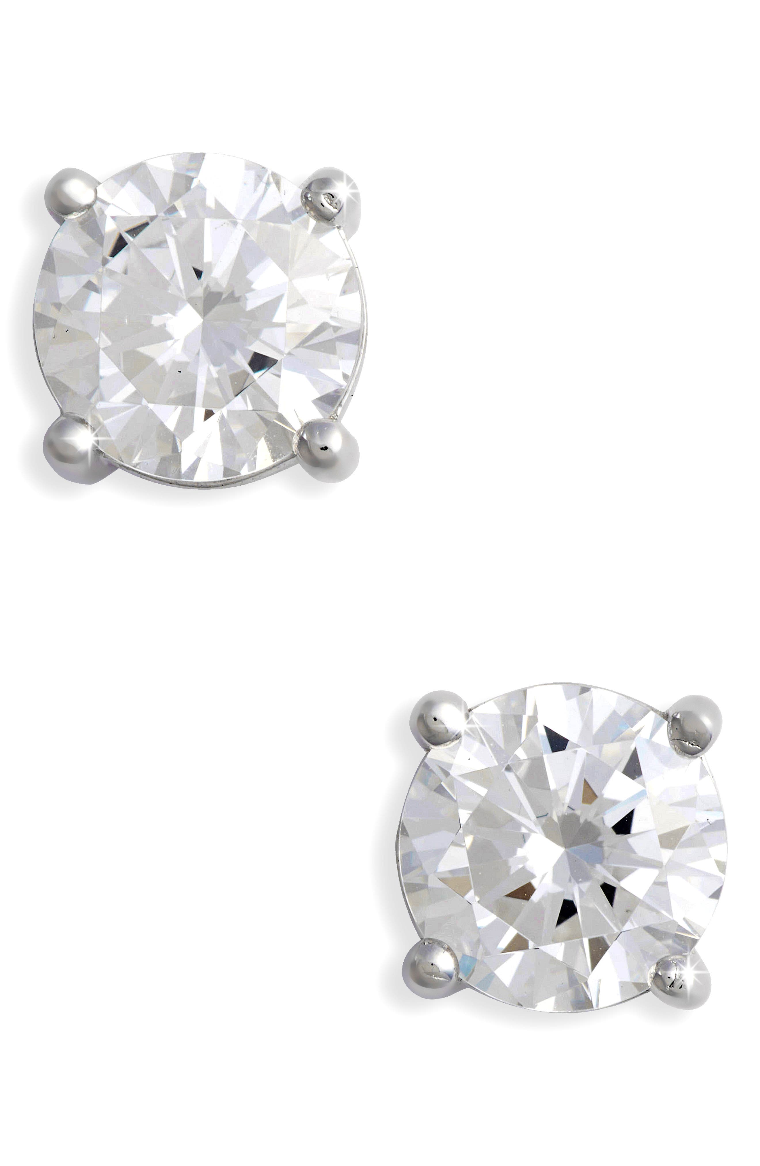 Lafonn Red Carpet Simulated Diamond Earrings CTTW: 5.82 Platinum-Plated